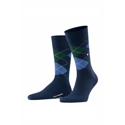 Abbildung von Burlington Herren Socken Edinburgh M So Wolle gemustert 1 Paar, Blau Royal 6879, 40 46