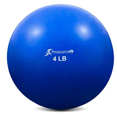Abbildung von ProsourceFit Weighted Toning Exercise Balls for Pilates, Yoga, Strength Training and Physical Therapy, 2 lb to 8 lb, Color Coded