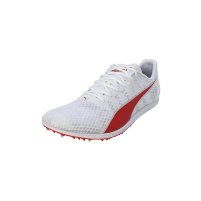 Abbildung von PUMA Herren Evospeed Distance 11 Track and Field Shoe, White Red Metallic Silver, 37 EU