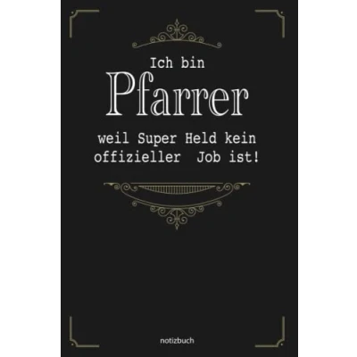Abbildung von Geschenk Pfarrer Notizbuch: Notizbuch als für den besten A5 / liniert 120 Seiten Tagebuch Terminplaner Geschenkidee zum ... Mann Abschied Abschiedsgeschenk