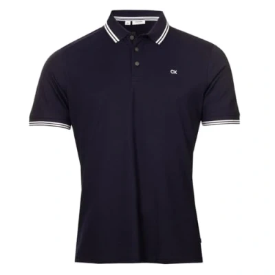 Abbildung von Calvin Klein Herren Campus 3 Knopf Polo Hemd Navy Spitze L