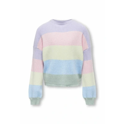 Abbildung von ONLY Mädchen Kogsandy L/S Stripe KNT Noos Pullover, Lavendula 2, 134 140 EU