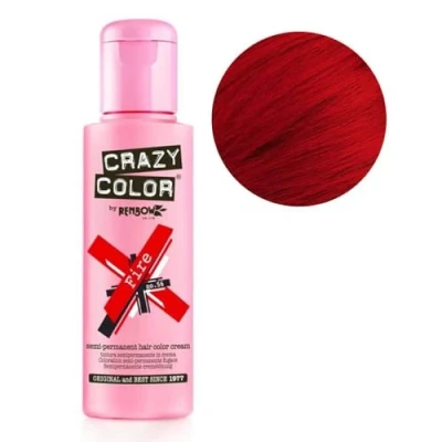 Abbildung von Renbow Crazy Color Semi Permanent Hair Dye fire 56 100 ml, 1er pack (1 x 115 g)