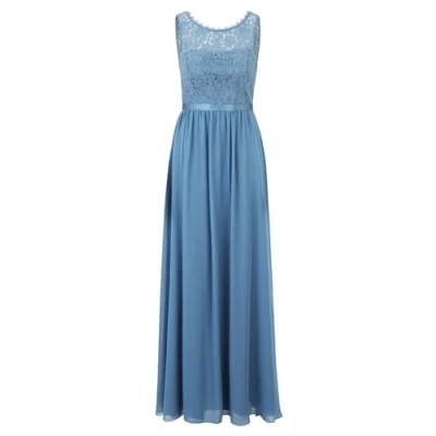Abbildung von Vera Mont Damen Cocktailkleid mit Spitze Hushed Blue,40