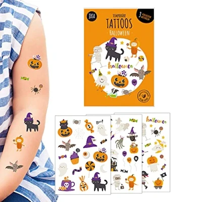 Abbildung von Kindertattoo Halloween, Halloween Kinder, Kostüm Party, Tattoos, Deko, Mal Mich Bunt