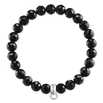 Abbildung von Thomas Sabo Damen Charm Armband schwarz Club 925 Sterling Silber X0220 840 11