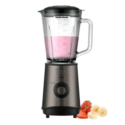 Abbildung von Black+Decker BXJB800E Standmixer, 800W, 1,5 Liter, Edelstahl, grau