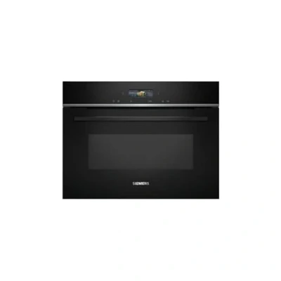 Abbildung von Siemens CE732GXB1 iQ700 Einbau Mikrowelle, 60 x 45 cm, Schwarz, cookControl10 Automatikprogramme, humidClean Plus Innenraumreinigung, Mikrowellen Invertertechnologie, softClose Mikrowellentür