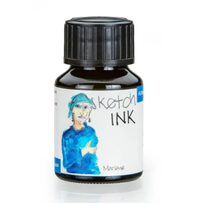 Abbildung von Rohrer &amp; Klingner sketchINK Schreib und Zeichentinte 50ml Flakon Azur Marlene