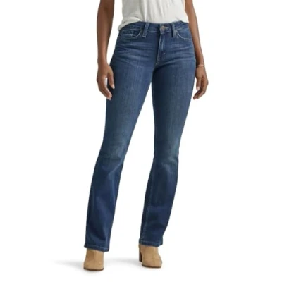 Abbildung von Lee Damen Legendary Mid Rise Bootcut Jeans, Heritage Fade, 44