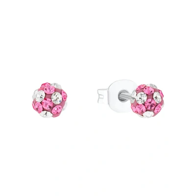 Abbildung von Prinzessin Lillifee Ohrstecker 925 Sterling Silber Mädchen Kinder Ohrschmuck, mit Preciosa, 0,4 cm, Silber, Kommt in Schmuck Geschenk Box, 2036422