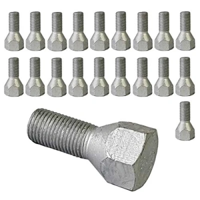 Abbildung von 20 Radschrauben Radbolzen für Stahlfelgen M12 x 1,25 22mm Kegelbund 60 kompatibel mit Fiat, Alfa Romeo, Lancia