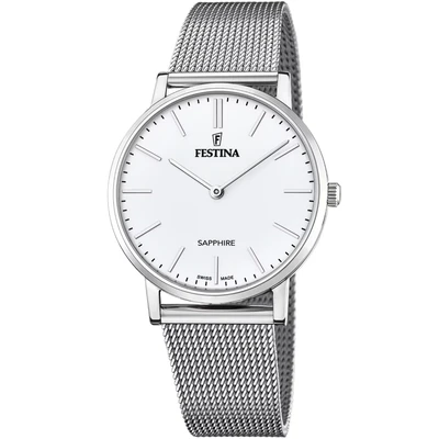 Abbildung von Festina Uhr Für Herren F20014/1 Swiss Made Silber Edelstahl Case SilberEdelstahl Band