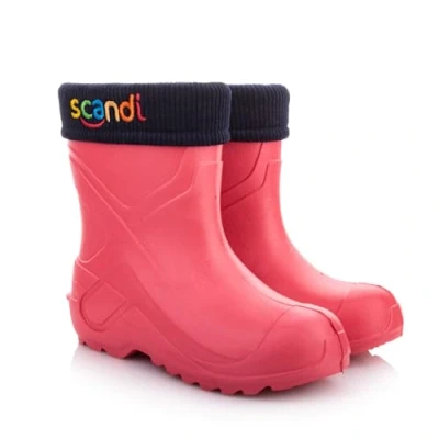 Abbildung von LEMIGO Kinder EVA Gummistiefel Gefüttert Filzisolierte Schaumstoff Stiefel 24 37 EU (Rosa Bunte Stickerei, numeric_24)