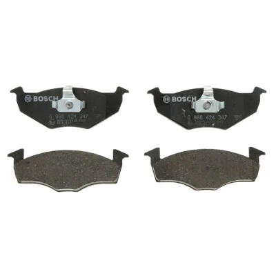 Abbildung von BOSCH 0 986 424 347 Bremsbelagsatz Low Metallic mit Kolbenclip, Anti Quietsch Blech VOLKSWAGEN: GOLF 3, 3 Variant, Vento, SEAT: Ibiza 2