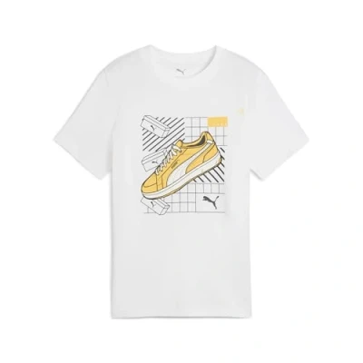 Abbildung von Puma Graphics TEE Unisex Tshirt print für Kinder, Größe: 152, White