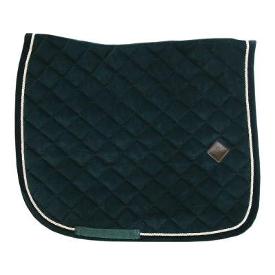 Abbildung von Kentucky Dressur Satteldecke Corduroy Pine Green Warmblut