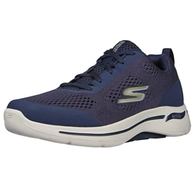 Abbildung von Skechers Herren Gowalk Arch Fit Athletic Workout Walking Shoe with Air Cooled Foam Sneaker, Marineblau, 46 EU X Weit