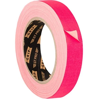 Abbildung von GRIP Eventbasics Hula Hoop Tape neonpink, GT PRO Neon Tape, 25 mm x m, Schwarzlicht Gaffa UV aktiv, matt