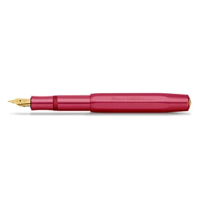 Abbildung von Kaweco COLLECTION Füllhalter Ruby I Premium Füllfederhalter für Tintenpatronen mit hochwertiger Stahlfeder Sport Füller 13 cm Federbreite: B (Breit)