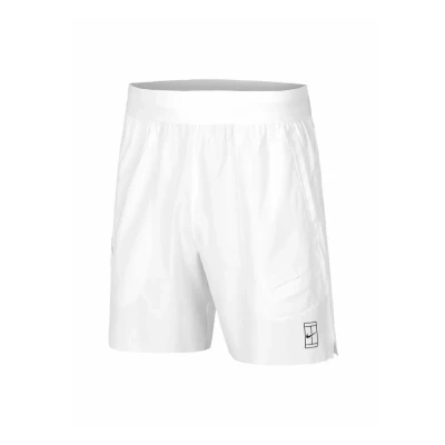 Abbildung von Nikecourt Advantage Dri Fit Tennisshorts (Herren, Ca. 20,5 cm), White/Black, FZ9322 100, M