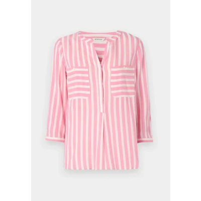 Abbildung von TOM Tailor Striped Bluse, Damen, Größe: 36, Bright rose
