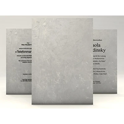 Abbildung von Urkundenpapier &quot;Structure Grau&quot; 10 Blatt universal für Urkunden Zertifikate Speisekarten DIN A4 190g/qm hochwertig Briefpapier Kartonpapier certificate paper Blanko Urkunde Anerkennung Papier