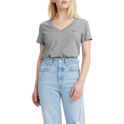 Abbildung von Levi&#039;s Vneck 2 PACK Tshirt basic, Damen, Größe: XS, White/grey