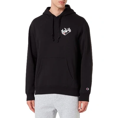 Abbildung von Champion Herren Rochester 1919 Graphic Gallery Heavy Powerblend Fleece Kapuzenpullover, Schwarz, L