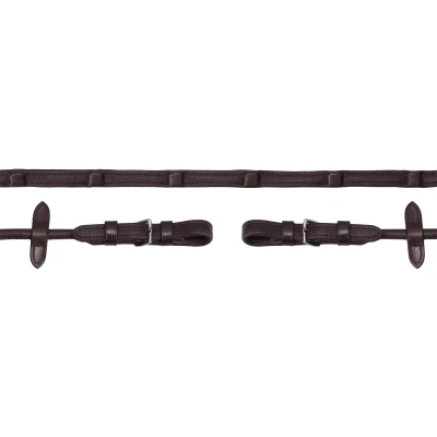 Abbildung von Schockemöhle Zügel Durasoft Rolled Dunkelbraun/Silber