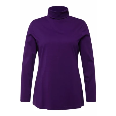 Abbildung von Ulla Popken SLIM FIT Langarmshirt, Damen, Größe: 54/56, Deep violet