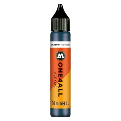 Abbildung von Molotow ONE4ALL Refill Acryl, Farbe 027 petrol 30 ml, Nachfülltinte für Permanentmarker