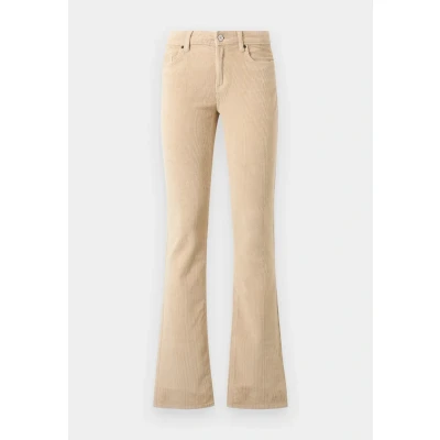 Abbildung von ONLY Onlmary Global Flared Stoffhose, Damen, Größe: 34x30, Oatmeal