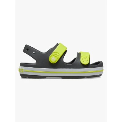 Abbildung von Crocs Crocband Cruiser Unisex Badesandale für Kinder, Größe: 24/25, Slate grey/acidity Kunststoff