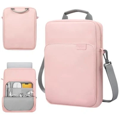 Abbildung von TiMOVO 9 11&quot; Tablet Sleeve Tasche für iPad Air 11 2024/iPad Pro 10 10.9 2022, 2022 2018, 5/4 10.9,iPad 10.2,Galaxy Tab S9 2023, A8 10.5/Tab S8 11&quot;, Rosa