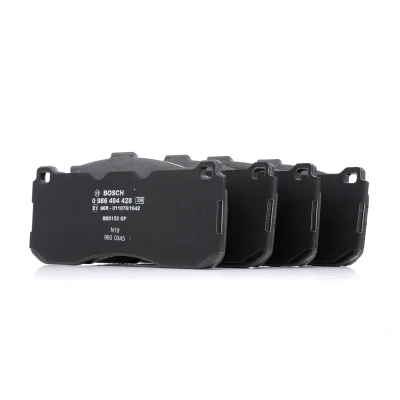 Abbildung von BOSCH 0 986 494 428 Bremsbelagsatz Low Metallic mit Anti Quietsch Blech BMW: 3 Saloon, Touring, Coupe