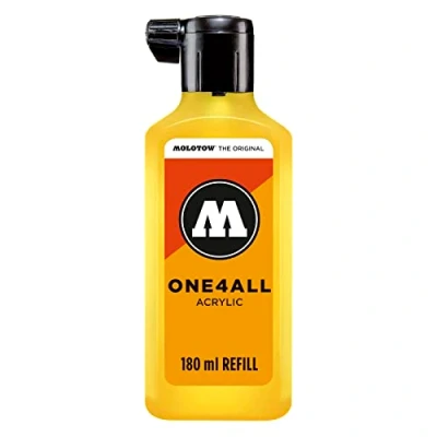 Abbildung von Molotow ONE4ALL Refill Acryl, Farbe 006 zink gelb 180 ml, Nachfülltinte für Permanentmarker