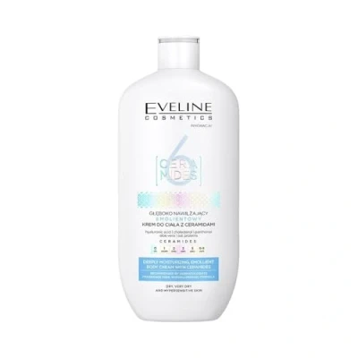 Abbildung von Eveline Cosmetics Tiefenwirksame Feuchtigkeitscreme mit 6 Ceramiden Hypoallergen, Duftfrei, Intensiv Hydratisierend &amp; Hautberuhigende Formel
