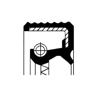 Abbildung von CORTECO 01026707B Nockenwellendichtung Antriebsachse