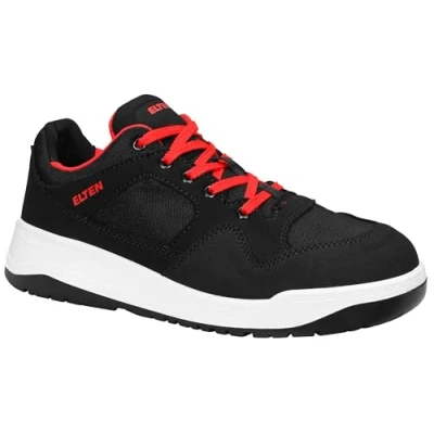 Abbildung von ELTEN Sicherheitsschuhe MAVERICK black Low ESD S3, Damen und Herren, Textil, Stahlkappe, leicht, sportlich, Schwarz, Größe: 40