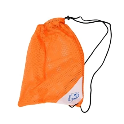 Abbildung von Flipper SwimSafe 1000 Schwimm Beutel in Orange, luft und feuchtigkeitsdurchlässig, ca. 49 x 39 cm groß, ultraleichter Netz zum Transport von Badesachen Schwimmutensilien