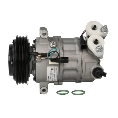 Abbildung von BOSCH 1 986 AD1 403 Kompressor 12V PS R1 R1234yf, R134a mit Montageanleitung, Dichtring VOLVO: V40 Hatchback