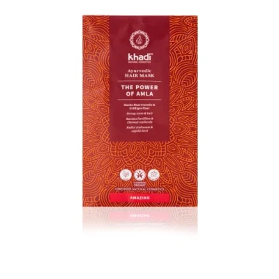 Abbildung von khadi THE POWER OF AMLA Ayurvedische Haarmaske, Kraftvolles Volumen, gestärkte Haarwurzeln &amp; neue Vitalität, 100% natürlich, vegan, silikon sulfat frei, Zertifizierte Naturkosmetik, 50g