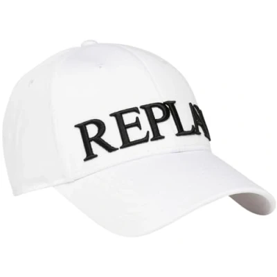 Abbildung von Replay Unisex Baseball Cap aus Baumwolle, Optical White 001 (Weiß), Onesize
