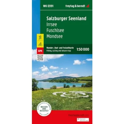 Abbildung von Salzburger Seenland, Wander , Rad und Freizeitkarte 1:50.000, freytag &amp; berndt, WK 0391: Irrsee Fuschlsee Mondsee, mit Infoguide, GPX Tracks, ... (freytag berndt Freizeitkarten)