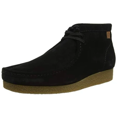 Abbildung von Clarks Herren Shacre Boot Chukka Stiefel, Schwarzes Wildleder, 43 EU