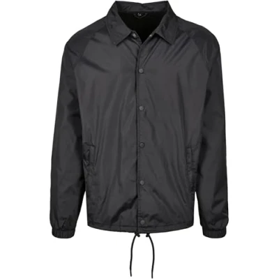 Abbildung von Build Your Brand Herren Coach Jacket, Schwarz, XXL EU