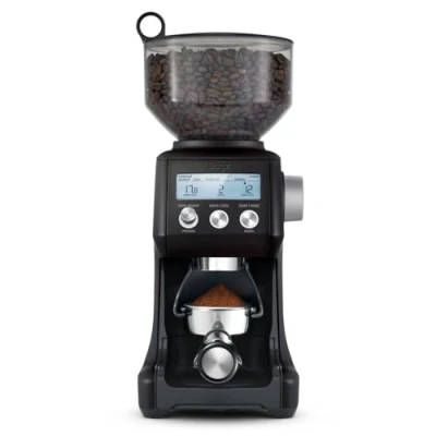 Abbildung von Sage The Smart Grinder Pro Kaffeemühle mit kegelförmigem Mahlwerk Programmierbar, automatisch Schwarzer Trüffel