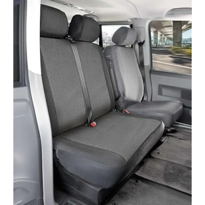 Abbildung von WALSER 10235 Sitzschonbezug schwarz Polyester VOLKSWAGEN: Transporter 5, 6 Bus, Caddy V Kombi, MERCEDES BENZ: Vito Minibus