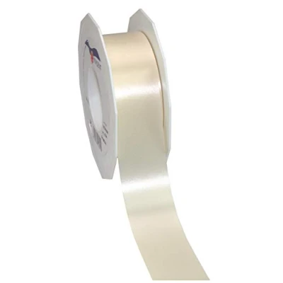 Abbildung von C.E. PATTBERG Geschenkband créme, 91 Meter Ringelband 40 mm zum Basteln, Dekorieren &amp; Verpacken von Geschenken zu jedem Anlass